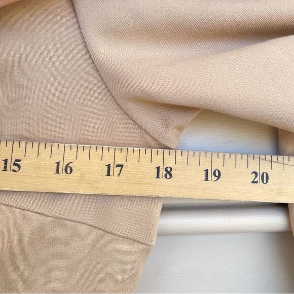 NWT Halara Round Neck Rayon Blend Long Sleeve Invisible Zipper Split Hem Dress - Picture 6 of 8